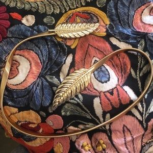ModCloth gold fern belt